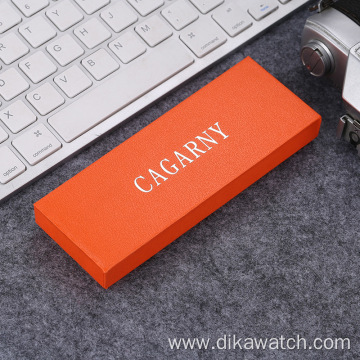 Cagarny Watch Box Luxury Gray Box Watch Orange Boxes For Watches 010203